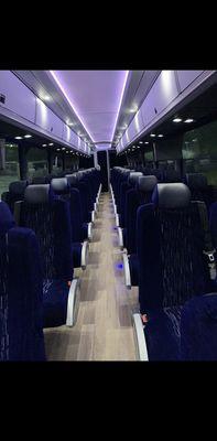 Our new 2019 MCI J4500 Luxury Coach's Interior