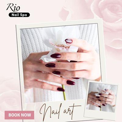 Simple and Elegant 
Treat yourself to a fresh manicure at RIO Nail Spa! Perfect for every occasion.