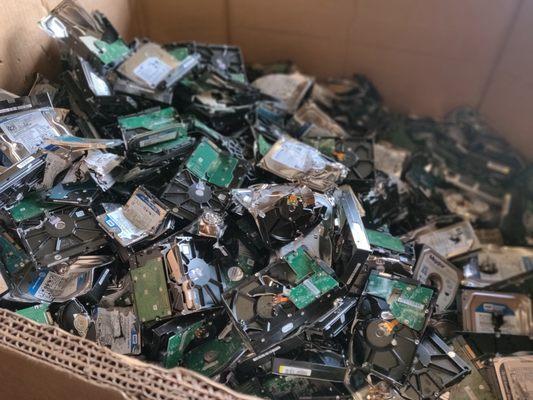 e-waste Recycling - Electronic Recycling los angeles- Hard drive destruction