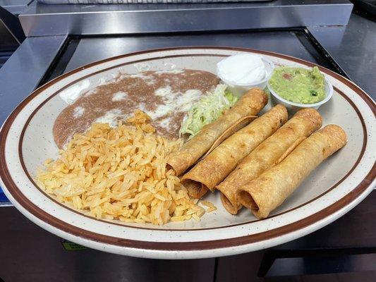 Four Taquitos Plate