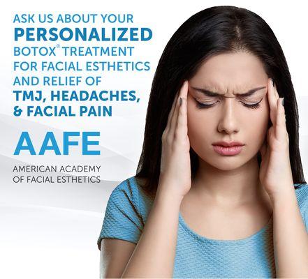 Ask us about tension headaches and solutions!