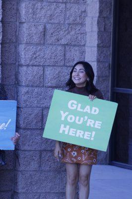 Always a smile waiting to greet you.