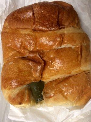 Jalapeño ham & cheese croissant. Tasty, a favorite snack.