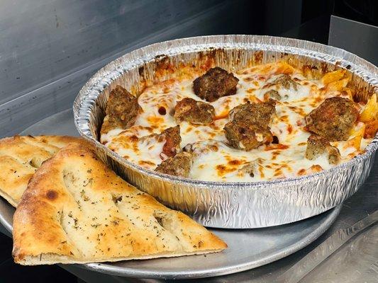 Baked Meatball pasta