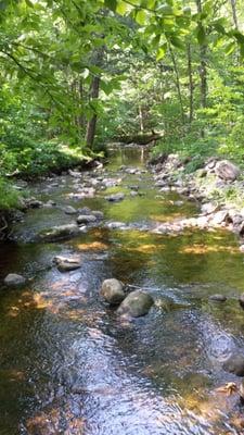 Brook on the property.  Peaceful