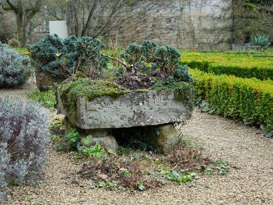 Our favorite - old carved stone troughs and sinks