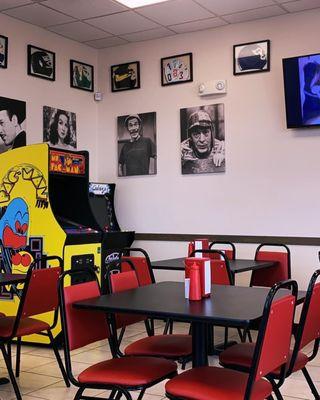 Dining area, arcade