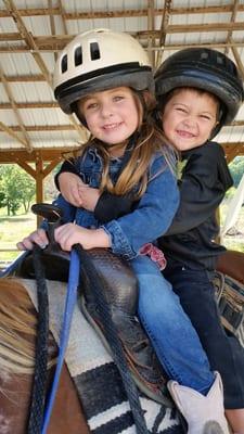 Kiddy rides are popular in arena for those too young for trails