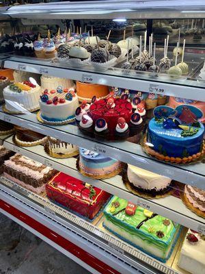 Desserts in the bakery