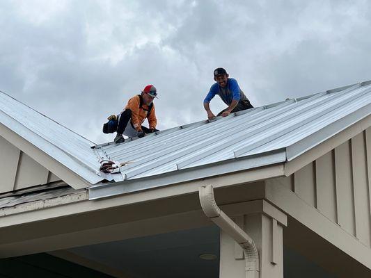 Metal roof replacement