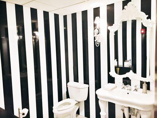 Every detail counts at Zazu. Even our bathrooms are designed to be beautiful.