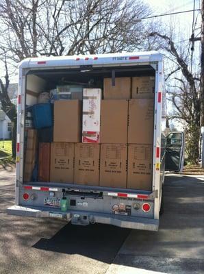 We waste no space when we pack your things into our trucks for transporting to your new house or apartment.