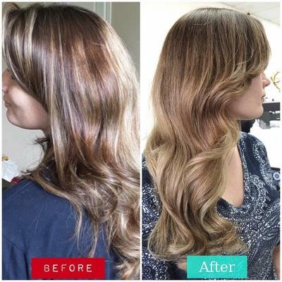 Blanca's before and after. Thanks Jennifer!