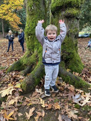 Annual NCCP Pumpkin Hunt in the woods