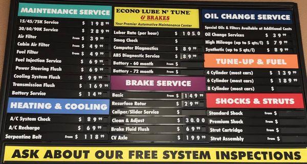 Econo Lube N' Tune & Brakes