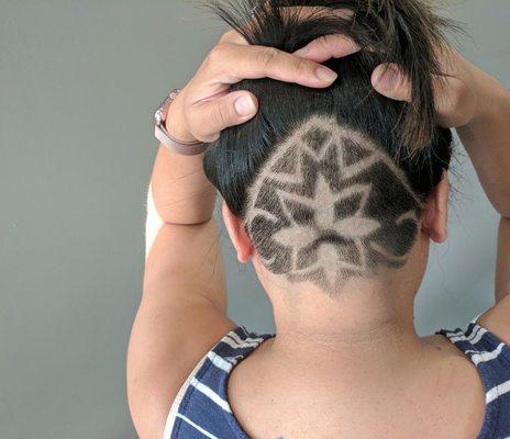 Women's undercut design