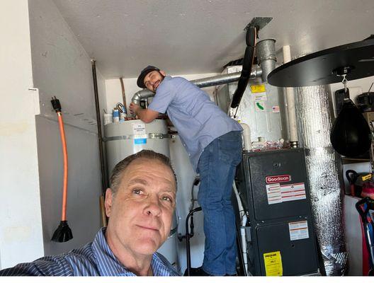 Water heater installation