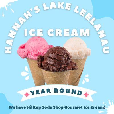 Year Round ice cream in Lake Leelanau!