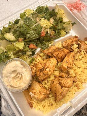 Lebanese chicken with fattoush salad