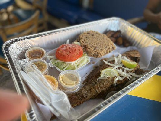 Another angle of the Fried Fish...