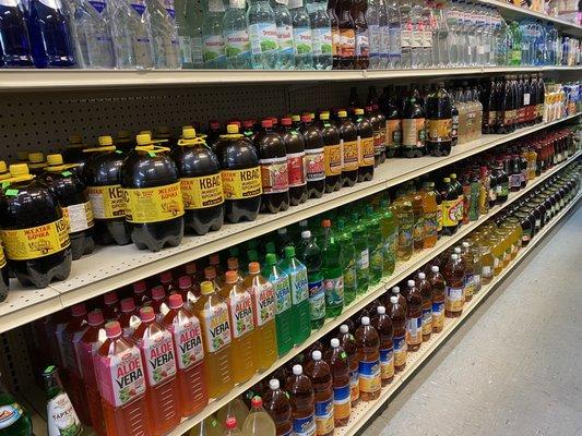 The other half of the beverage aisle.