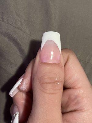 I feel it is very sloppy . No effort was put into my nails .