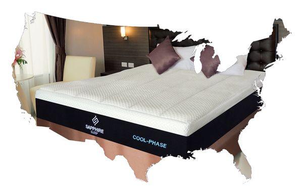 Gel memory foam mattress from www.sapphiresleep.com