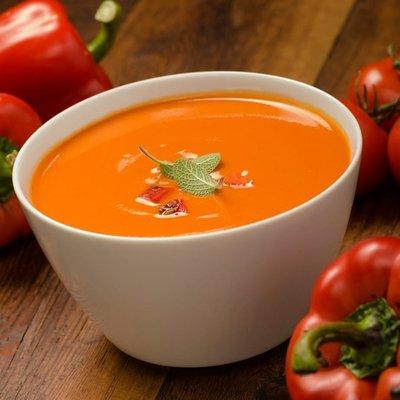 Roasted red pepper soup