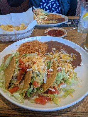 The three taco meal. It was lackluster.