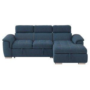 Sectional with pull out bed and storage chaise on Sale