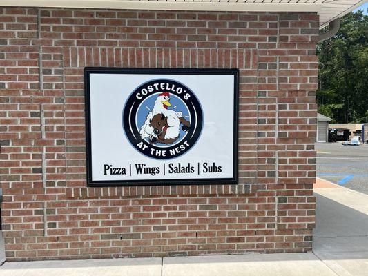 Signage outside the needy location of Costello on Chris Gaupp Drive in Galloway