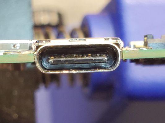 damaged type-c charge port