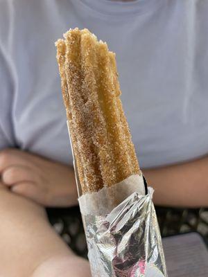 Caramel-filled churro