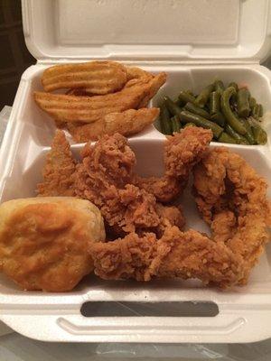 The 5 piece chicken tenders meal with 2 sides