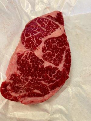 Australian Wagyu ribeye steak....stunning!