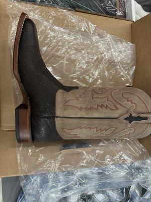 Lucchese shark skin boots