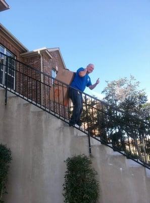 Our professional movers handled over 50 stairs with ease.