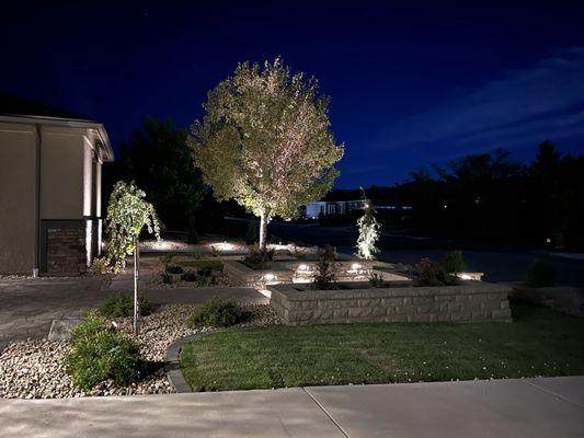 Nighttime yard lighting