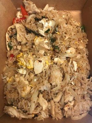 Thai Basil Fried Rice with chicken