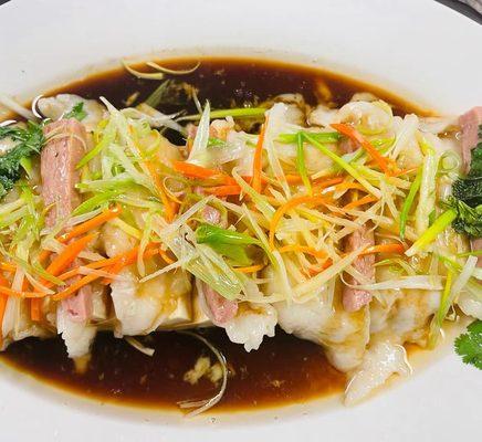 Steamed fish and tofu