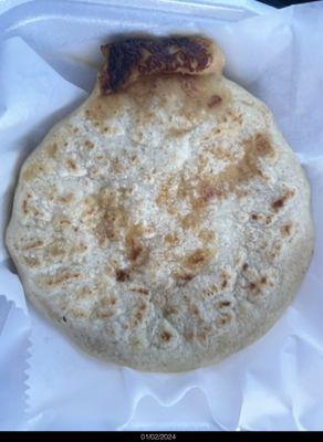 Pupusa Revueltas - filled with cheese and a bit of pork