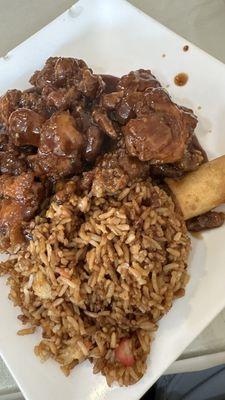 General Tso Chicken, Pork Fried Rice