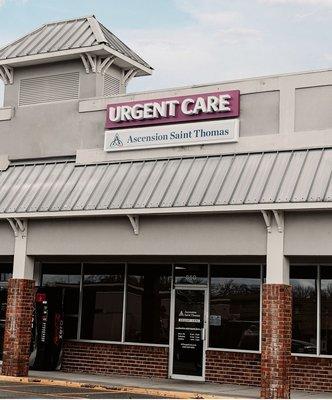 Ascension Saint Thomas Urgent Care - Tullahoma center is located at 1802 N. Jackson St. Suite 850