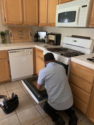 Oven repair