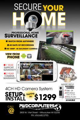 Professional HD Surveillance for your home #Protect