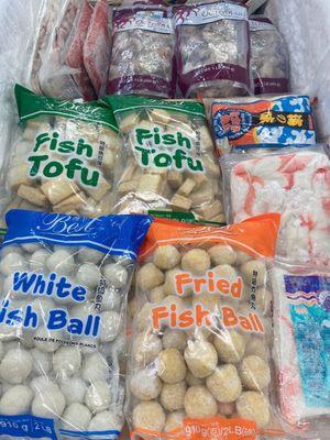 Different fish balls