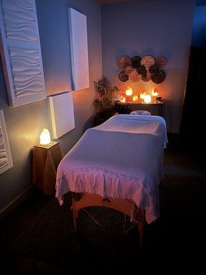 Massage room- calm and clean