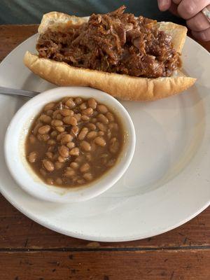 BBQ steak sandwich