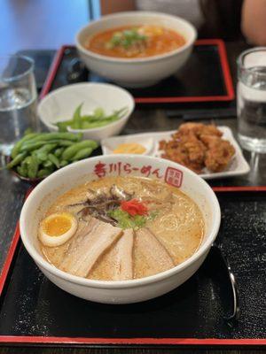 Signature Terakawa Ramen Spicy Ramen Karaage Chicken