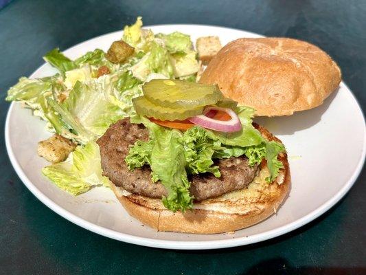 Palouse Burger with Classic Caesar